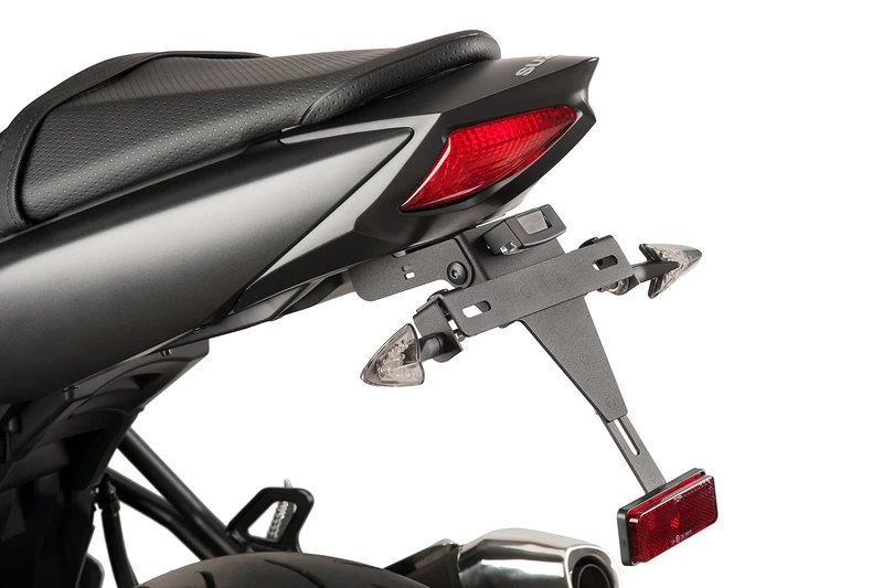 Puig 8729N License support Puig 8729N Black for Suzuki SV650 16'-18', Suzuki SV650X 18', Black