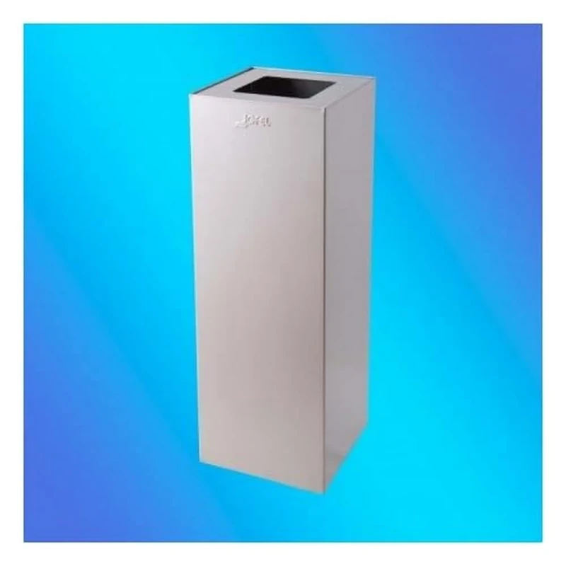 Jofel al709301 Waste Paper Basket Square, Stainless Steel