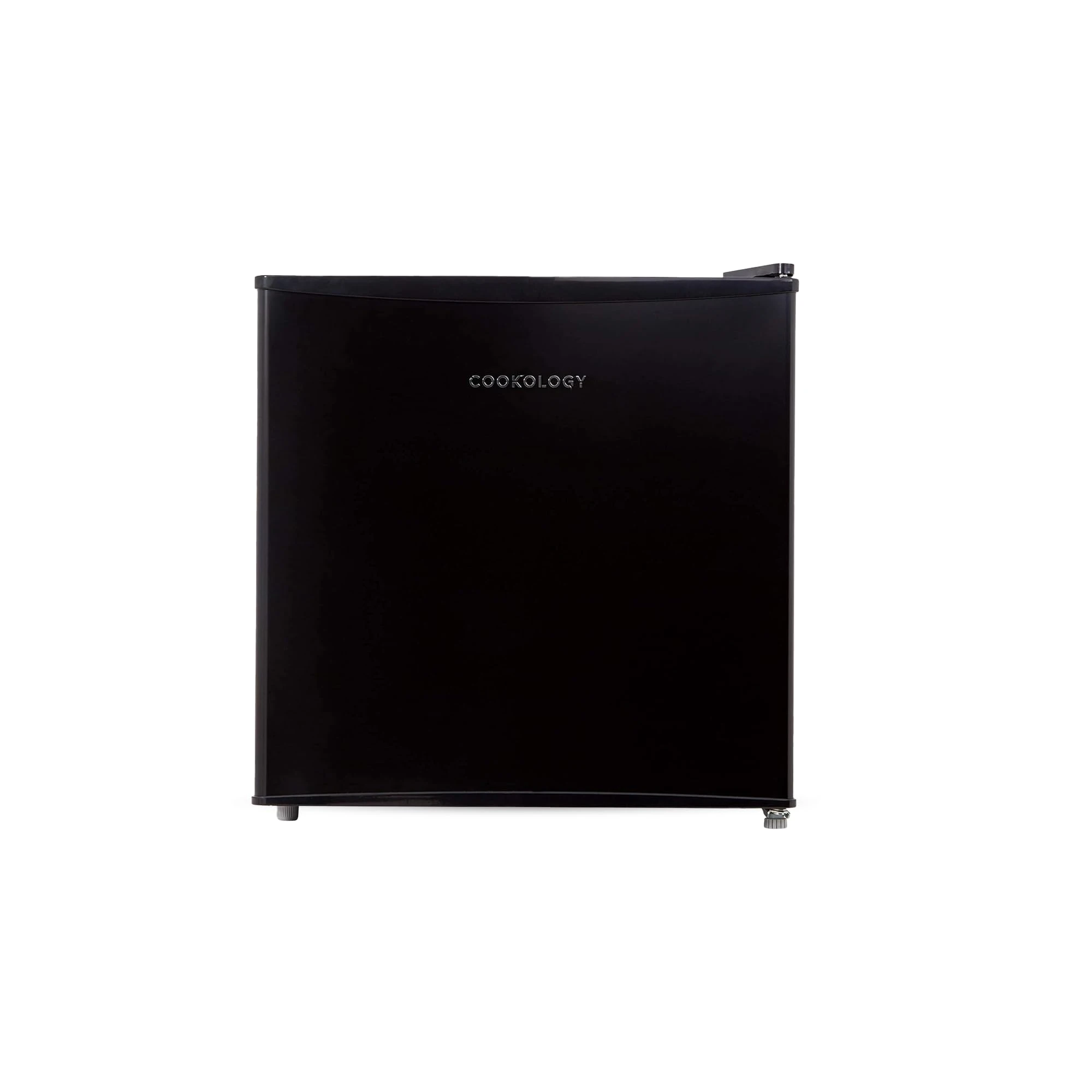 Cookology MFR45BK Small Table Top Mini Fridge in Black - 46 Litre Capacity - For Counter Tops - Reversible Door - Adjustable Temperature Control & Legs - With Chiller Box