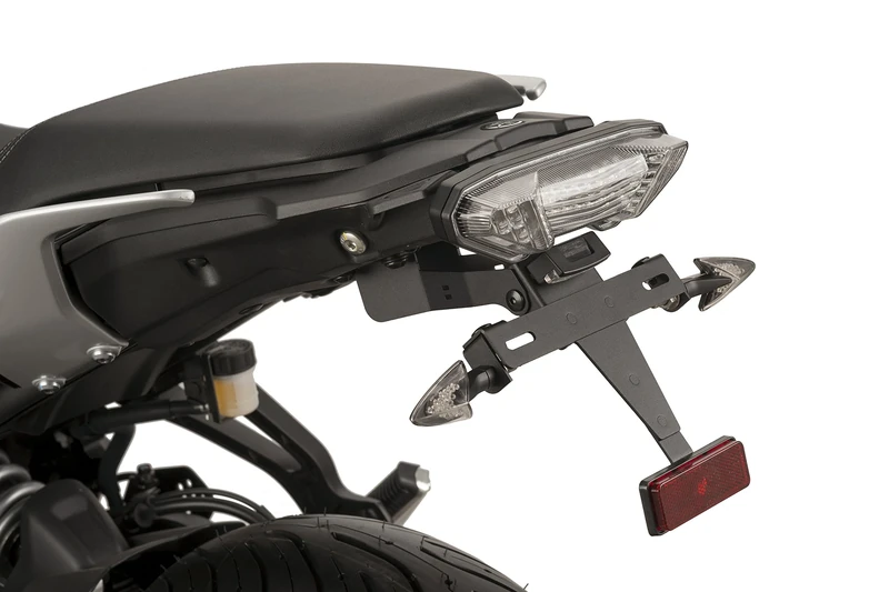 Puig 9204N License support Puig 9204N Black for Yamaha MT-07 Tracer 16'-18', Black