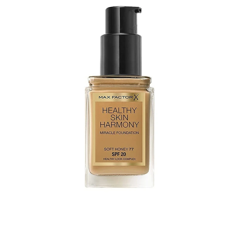 Max Factor Healthy Skin Harmony Foundation, SPF 20, 77 Soft Honey, 30 ml