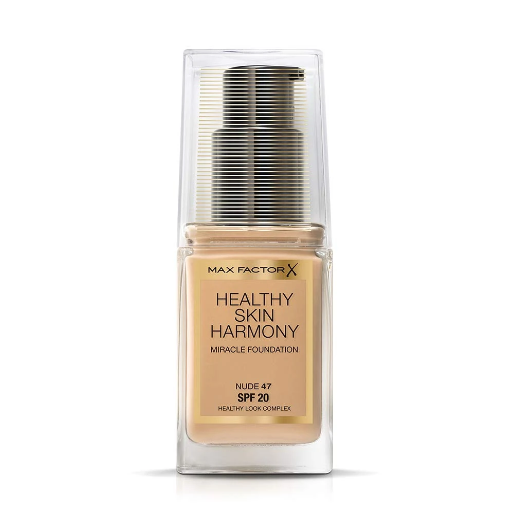 Max Factor Healthy Skin Harmony Foundation, SPF 2, 47 Nude, 3 ml