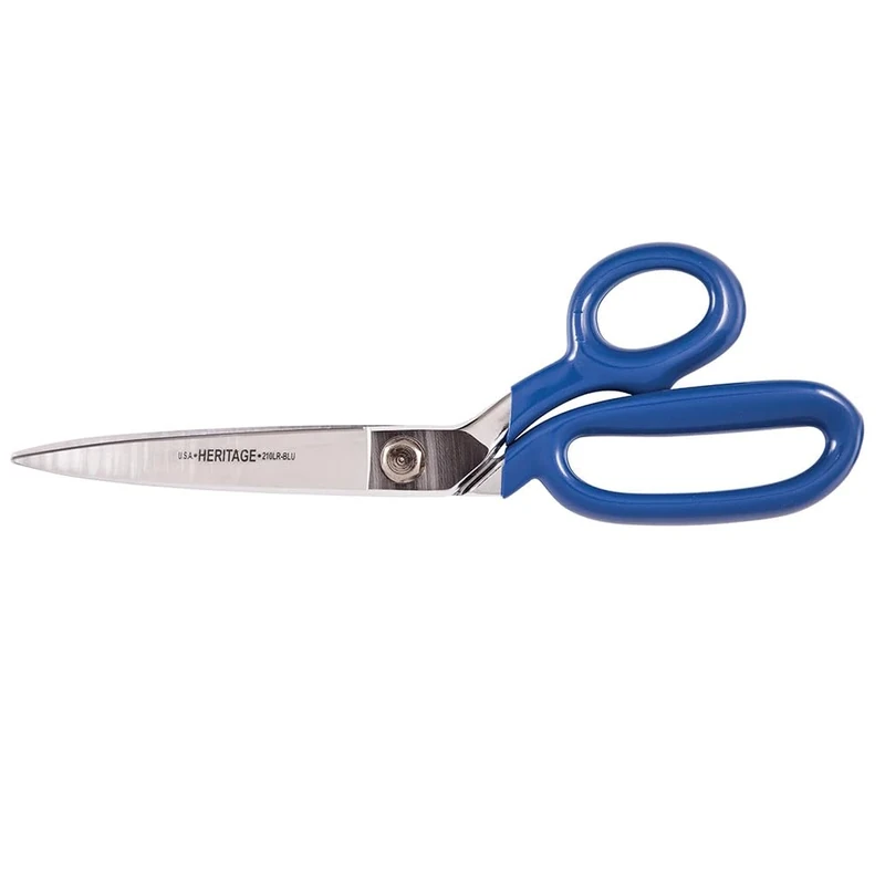 Bent Trimmer with Large Ring and Coated Handles, 10-Inch Klein Tools G210LRBLU