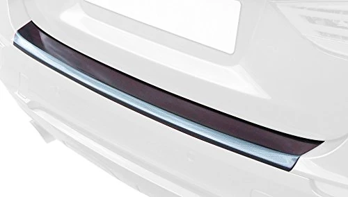 RGM ABS Rear bumper protector compatible with Toyota Prius 2/2015- 'Ribbed' 'Brushed Alu' Look