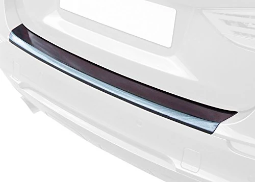 RGM ABS Rear bumper protector compatible with Opel Astra K Sportstourer 12/2015-09/2021 'Brushed Alu' Look