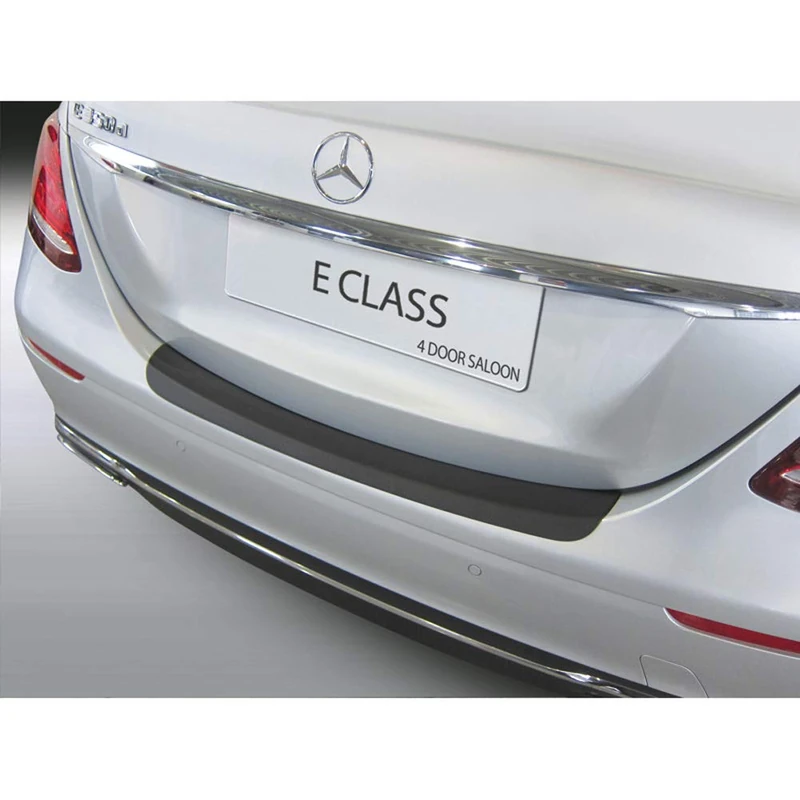 RGM ABS Rear bumper protector compatible with Mercedes E-Class W213 Sedan 2016-2020 Black