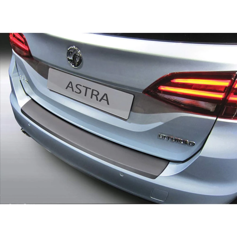 RGM ABS Rear bumper protector compatible with Opel Astra K Sportstourer 12/2015-09/2021 Black