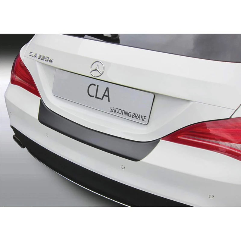 RGM ABS Rear bumper protector compatible with Mercedes CLA Shooting Brake Sport/250 AMG Line 2015-2018 Black - Image 1