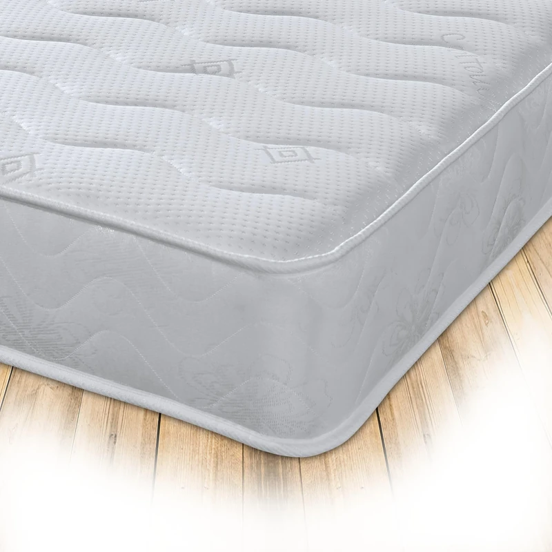 Starlight Beds 3ft Single Mattress –Wave Design Memory Foam & Spring Mattress, White, Soft. (90cm x 190cm / 3ft x 6ft3)