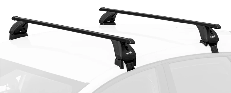 Summit SUP-42335S Premium Multi Fit Lockable Roof Bars, Black Steel, Set of 2