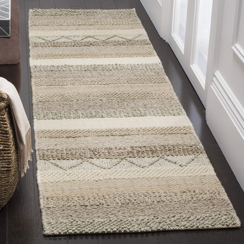 SAFAVIEH Natural Fiber Rug for Living Room, Dining Room, Bedroom - Natural Fiber Collection, Short Pile, in Beige, 69 X 183 cm - Image 1