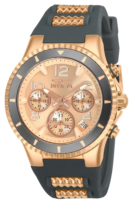 Invicta BLU 24189 Women's Watch - Waterproof - Analogue - Quartz Movement - stainless steel with rose gold dial - 39mm