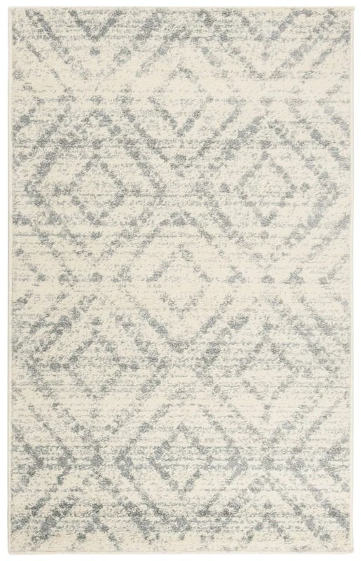 Safavieh Modern Indoor Woven Rectangle Area Rug, Adirondack Collection, ADR131, in Ivory/Light Blue, 91 X 152 cm for Living Room, Bedroom or Any Indoor Space