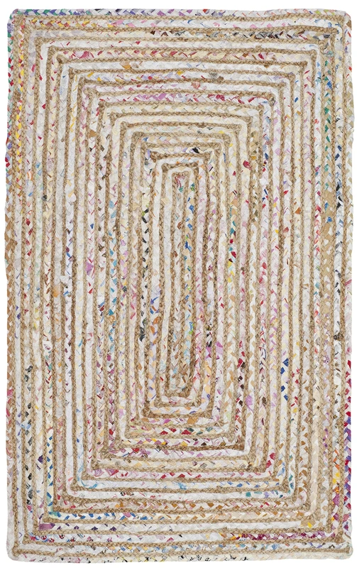 Safavieh Boho Rug for Living Room, Dining Room, Bedroom - Cape Cod Collection, Short Pile, in Multi, 76 X 122 cm