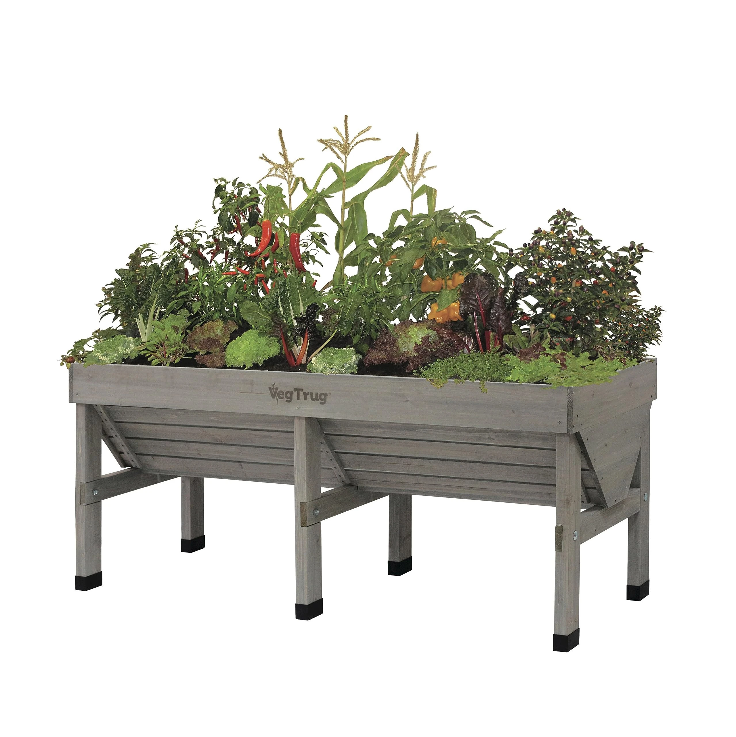 VegTrug Wash Raised Bed Planter, Grey, 1.8 m