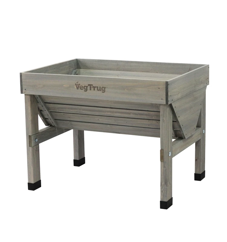 VegTrug Wash Raised Bed Planter, Grey, Small