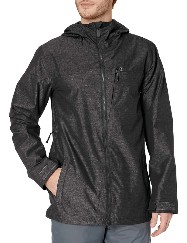 Volcom Technical Men's Hooded Jacket Available in Black - Small - Image 1