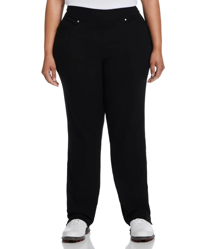 PGA TOUR Women's Motionflux Pull On Pants, Caviar, M