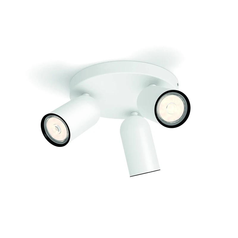 Philips MyLiving 5058331pn GU10 White Point of Illumination – Point Of Light (White, Metal, GU10, 3 Bulb (S), 10 W, 8.2 mm