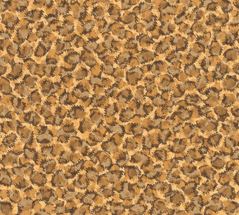 Leopard Print Wallpaper Versace 3 Non-Woven Wallpaper 10.05 m x 0.70 m Brown Orange Bronze Made in Germany 349023 34902-3