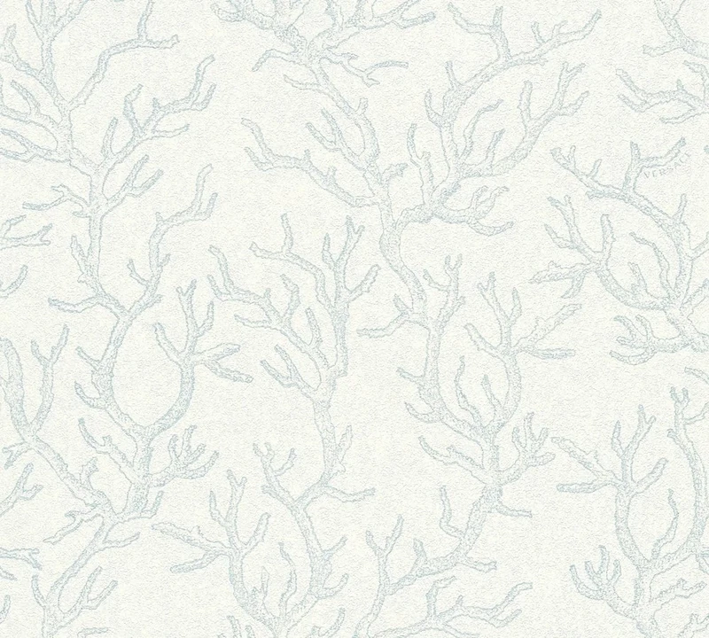 Luxury Wallpaper Versace 3 Non-Woven Wallpaper 10.05 m x 0.70 m Blue Silver Made in Germany 344972 34497-2