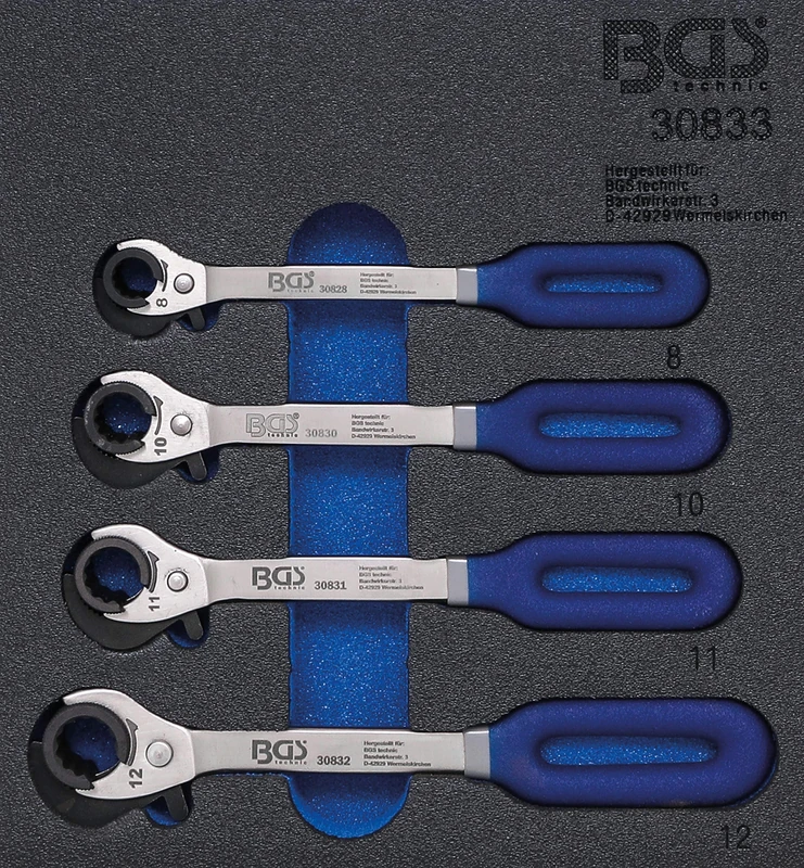 BGS 30833 | Tool Tray 1/6: Ratchet Wrench | 4 pcs.