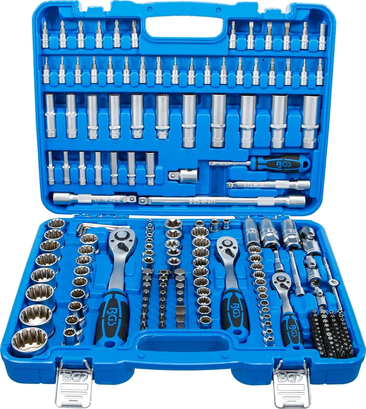 BGS 2247 | Socket Set Gear Lock | 6.3 mm (1/4") Drive / 10 mm (3/8") / 12.5 mm (1/2") | 192 pcs.