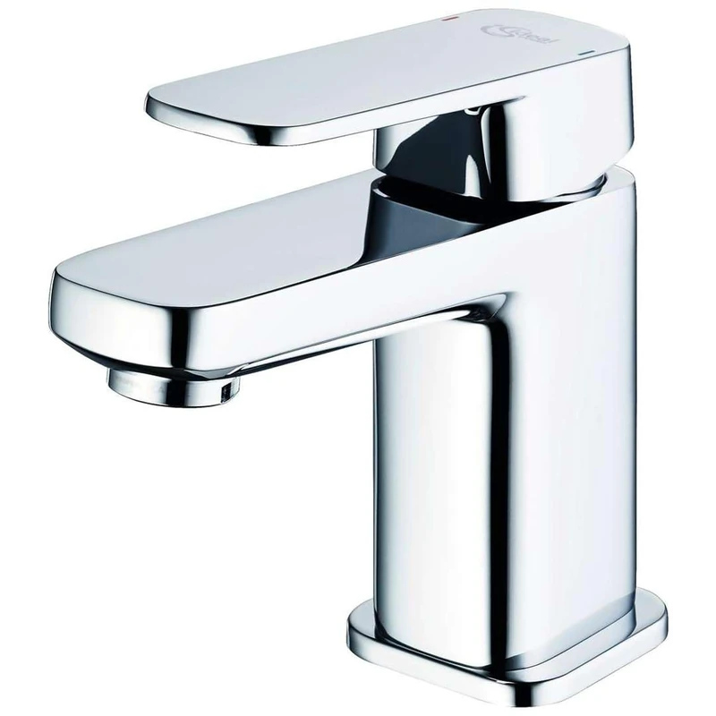 Single Hole Basin Mixer Tap Fix Spout Without Pull Rod or Waste 100mm Chrome