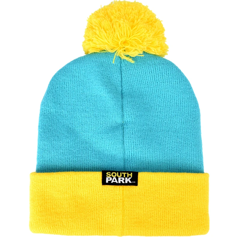 Concept One Men's South Park Cartman Cosplay Knitted Acrylic Winter With Pom Pom Beanie Hat, Turquoise, One Size UK - Image 1