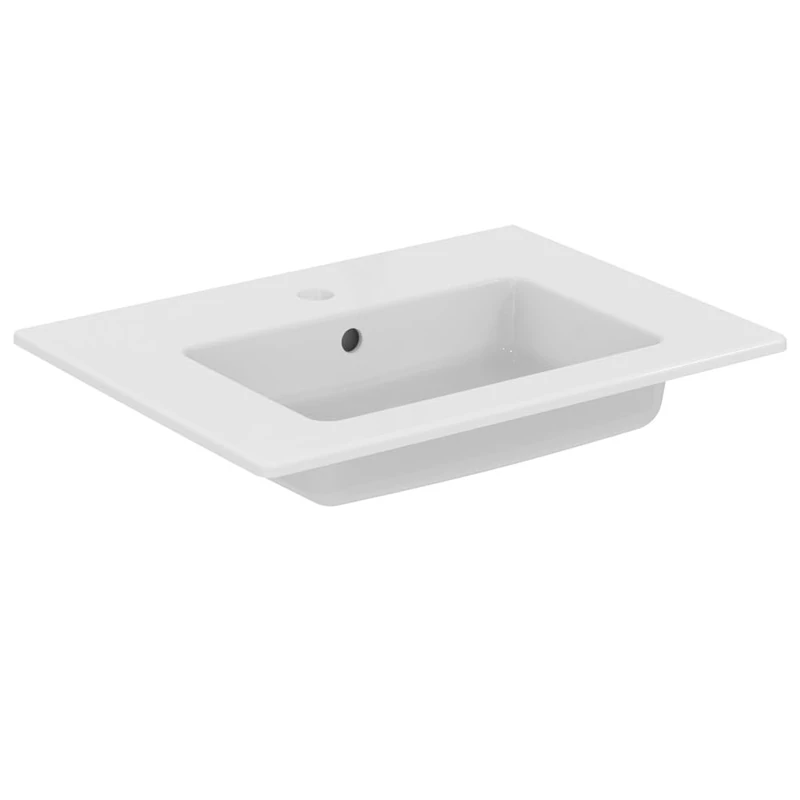 Bathroom Vanity Basin - Ideal Standard Eurovit+ 60cm Vanity Basin, 1 tap Hole, E066801, White