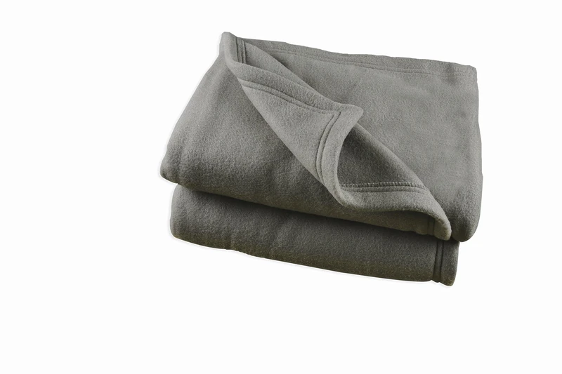 Poyet Motte Polex Fleece Blanket Polyester Steel, polyester, steel, 260x240 cm - Image 1