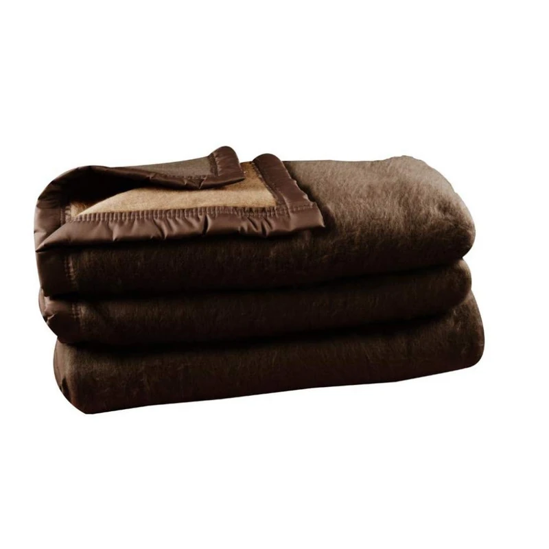 Poyet Motte Napoli Acrylic Blanket Tan/Beige, Acrylic, Havane/Beige, 220x180 cm