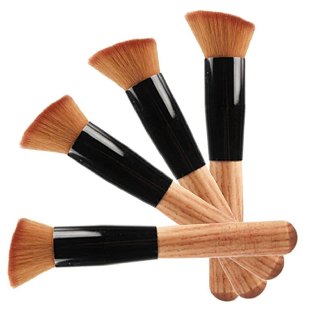Professional Wood Handle Soft Makeup Cosmetic Foundation Powder Blush Brush Tool
