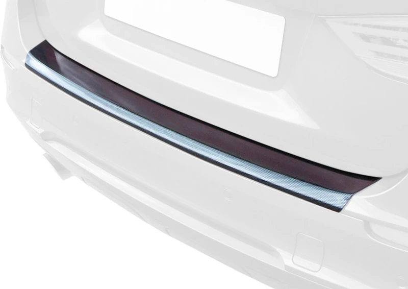 RGM ABS Rear bumper protector compatible with Seat Ateca 7/2016- 'Brushed Alu' Look