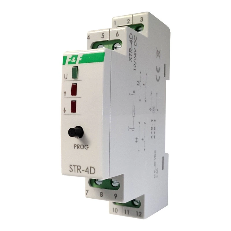 Universal Roller Blind Roller Blind Relay for Drives 12 V/24 V DC Driver Roller Shutter Driver STR-4D 12/24V DC F&F 7971