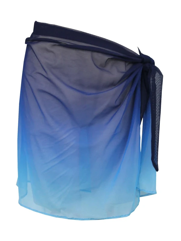 Miraclesuit Sarong Dip Dye Tie Side Blue
