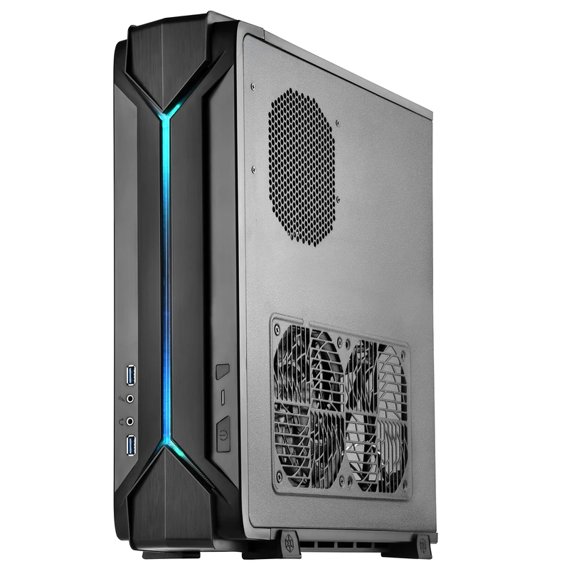 SilverStone SST-RVZ03B - Raven Mini-ITX Gaming Computer Case, RGB, black