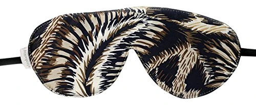 ElizabethW Sleep Mask Black Gold Damask – Pack of 5