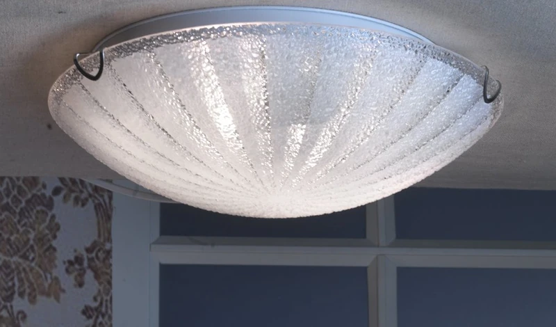 ONLI - Ceiling Light lamp Crux Series Round Shape. Diameter 30cm. 2 Lights Cap E27. Simple Easy Elegant Modern Style. Design Made in Italy - Image 1