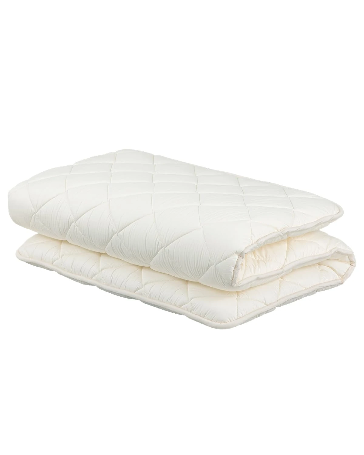 FULI Japanese Futon Mattress, Foldable & Portable Floor Lounger Bed, Roll Up Sleeping Pad, Shikibuton, Made in Japan (White, Twin XL)