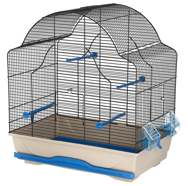 MPS Gabbia Daisy Bird Cage, 56 x 36.5 x 62 cm, Blue/Grey