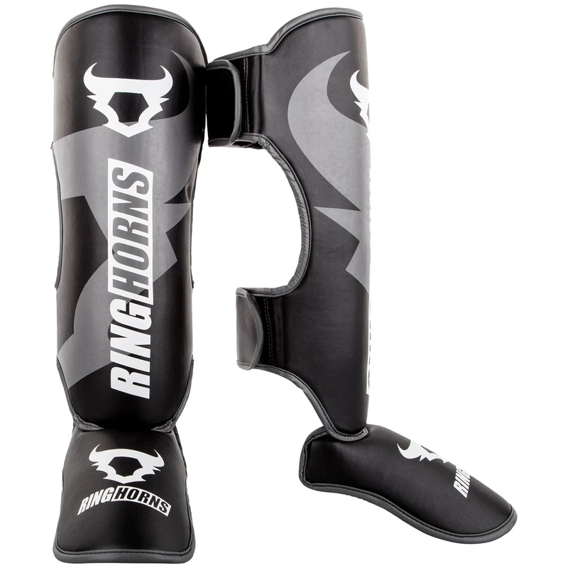 Ringhorns, Charger Shin Guards Insteps, Men's, M, Black