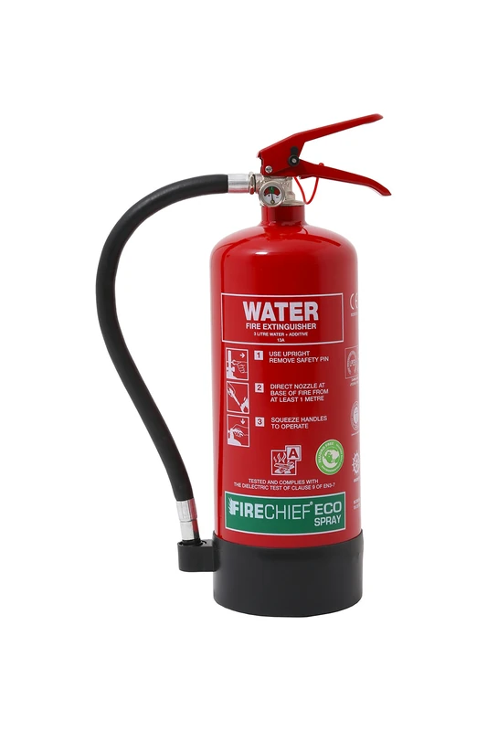 Firechief ESW3 EcoSpray Water Extinguisher, XTR, 3 L, Red