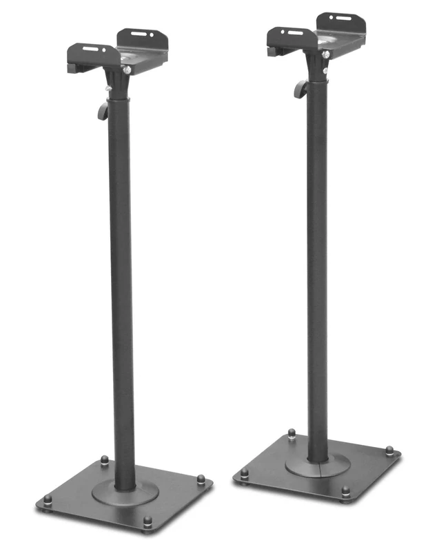 TENESA BS16Bx2 - 2 Pieces Speaker Stands, Metal, Black, Height Adjustable with Trunking, Model: BS16Bx2, Part Number: TEN28