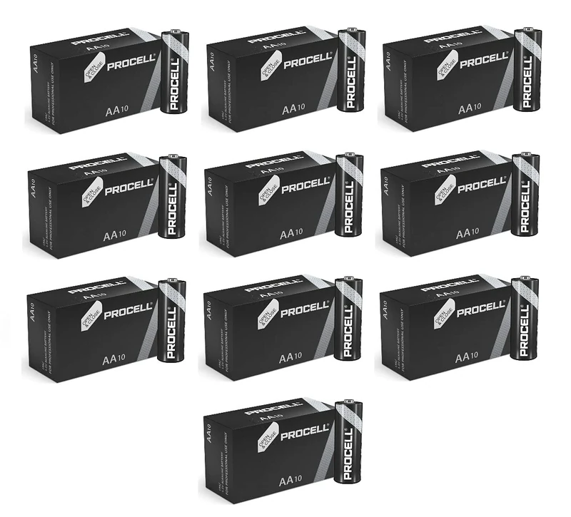 Duracell AA Industrial Alkaline Battery (100)