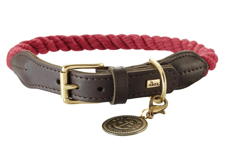HUNTER List Rope Collar, Size 70, X-Large, Bordeaux - Image 1