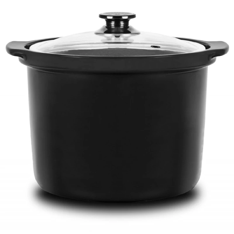 Cecotec Slowpot Ceramic Bucket - Slow Cooking and Low Temperature with Your GM Programmable Cooker, Glass Lid, Suitable for All 6 Litre Programmable Pots
