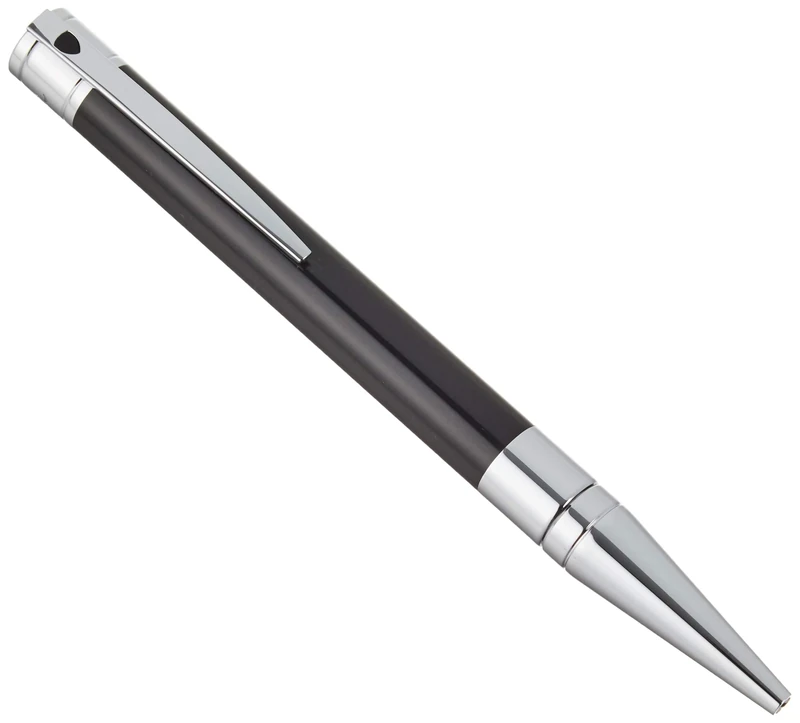 S.T Dupont D-265200 Chrome Finish Ballpoint Pen - Black