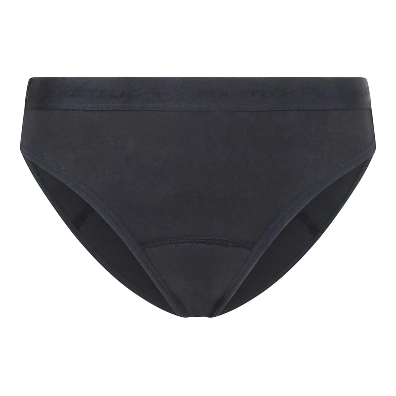 Equetech Bikini Brief Primo – Half-Padded Equestrian Riding Underwear, Black S (UK 10-12) - Image 1