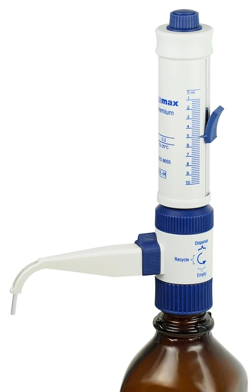 witeg 5 370 901 Dispenser, Labmax premium, recalibrateable, 0% loss of reagent, DE-M marked, 0.25ml-2.5ml